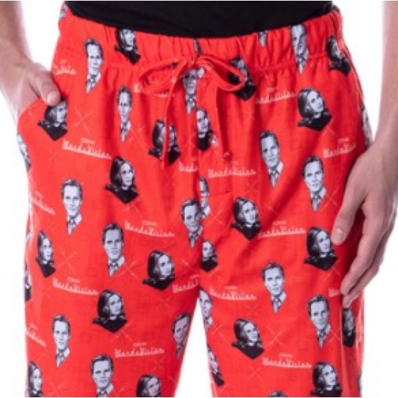 NWT Marvel’s WandaVision Red Vision & Wanda Vintage Pajama Pants Mens Size XXL - Picture 2 of 4